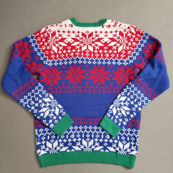 Jolly Sweaters Cool Santa Claus Crewneck Sweatshirt Medium Unisex Ugly Christmas - Picture 2 of 13